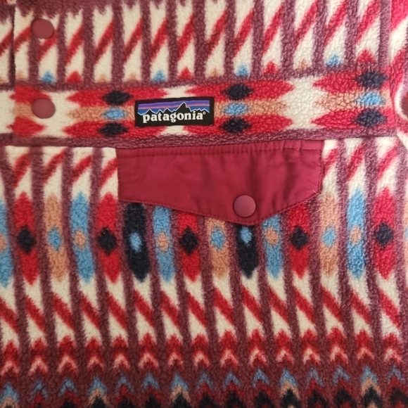 Patagonia Womens Aztec Print  Lightweight Synchilla® Snap-T® Pullover S - Picture 10 of 15